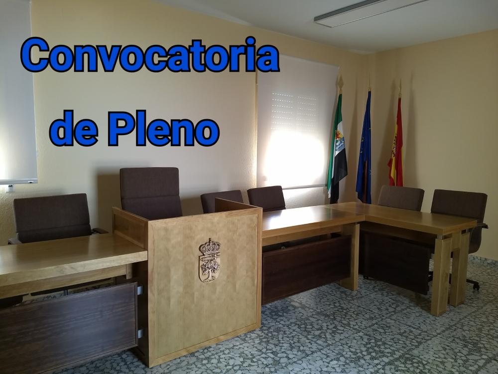 Imagen CONVOCATORIA SESION DE PLENO ORDINARIO, 10 DE FEBRERO DE 2023